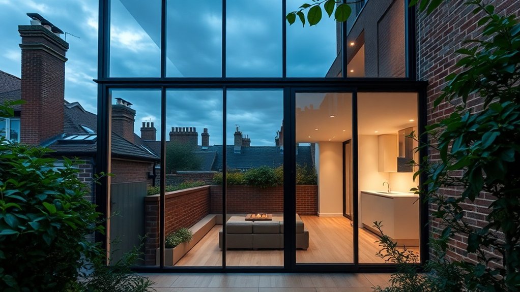 Glass Extension Walls Finsbury Park